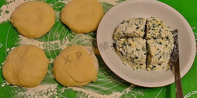 Рецепт хачапури с творогом на сковороде