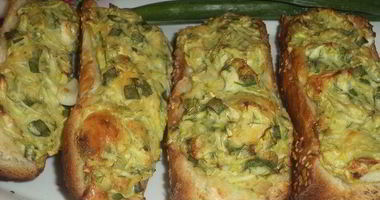 Рецепт Багета с кабачково-сырной начинкой