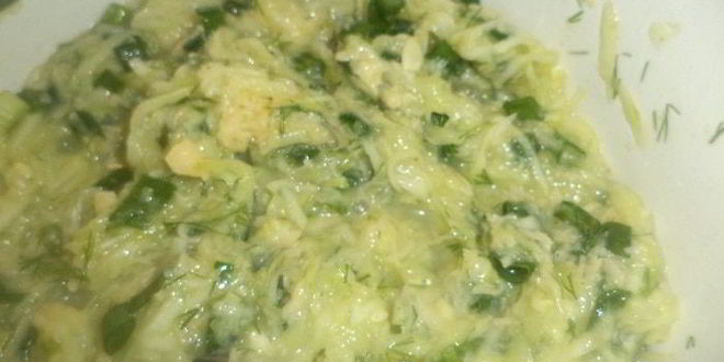 Рецепт багета с кабачково-сырной начинкой