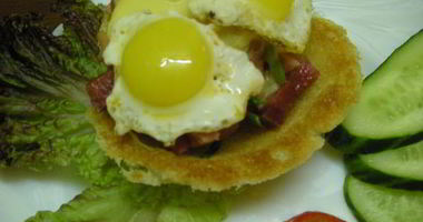 Рецепт Хлебных корзиночек к завтраку