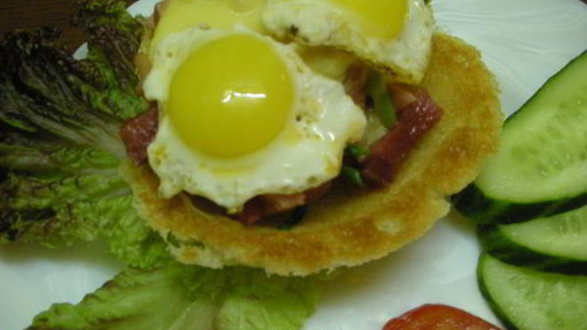 Рецепт хлебных корзиночек к завтраку