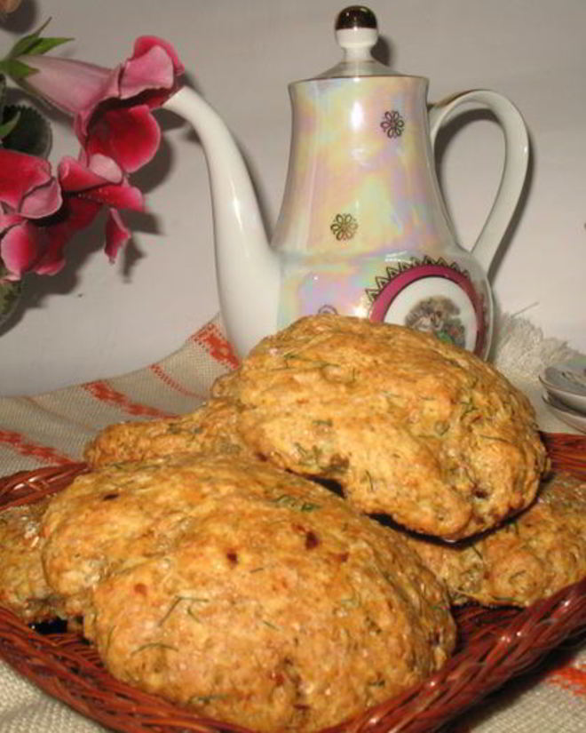 Рецепт творожных сконов с сыром