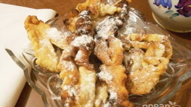 Рецепт хвороста на воде