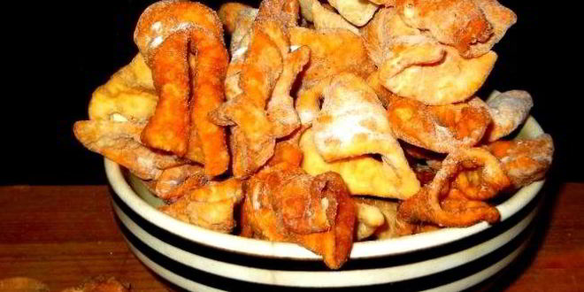 Рецепт Хвороста тонкого хрустящего без водки