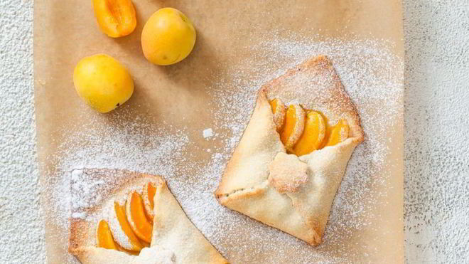 Рецепт конвертиков с абрикосами