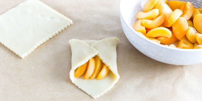 Рецепт конвертиков с абрикосами