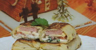 Рецепт Горячего лаваша с начинкой