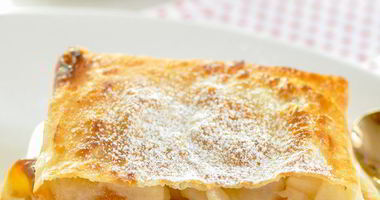 Рецепт Хрустящих конвертиков из лаваша с фруктами