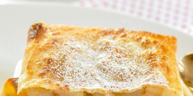 Рецепт Хрустящих конвертиков из лаваша с фруктами