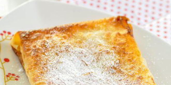 Рецепт хрустящих конвертиков из лаваша с фруктами