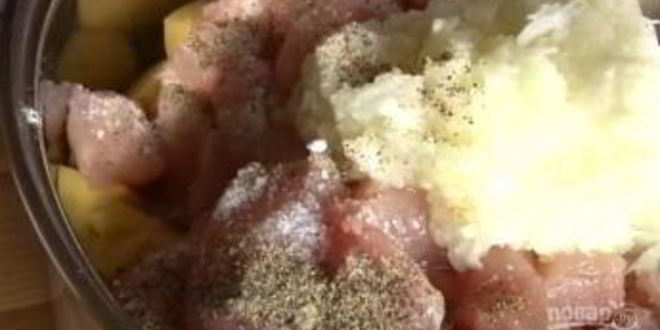 Рецепт курицы с картофелем в лаваше