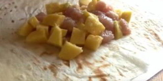 Рецепт курицы с картофелем в лаваше