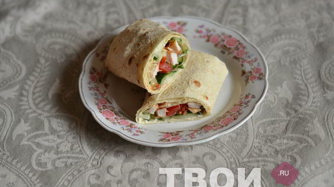 Рецепт курицы в лаваше