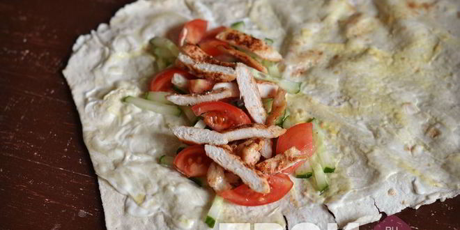 Рецепт курицы в лаваше