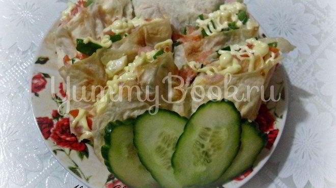 Рецепт лаваша с двумя начинками