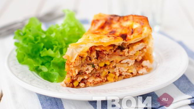 Рецепт лаваша с фаршем