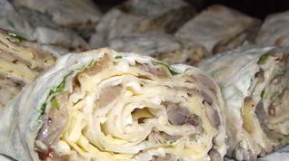 Рецепт Лаваша с грибами и сыром