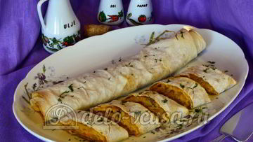 Рецепт Лаваша с капустой в духовке