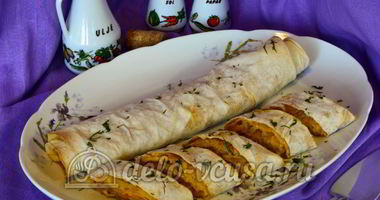 Рецепт Лаваша с капустой в духовке