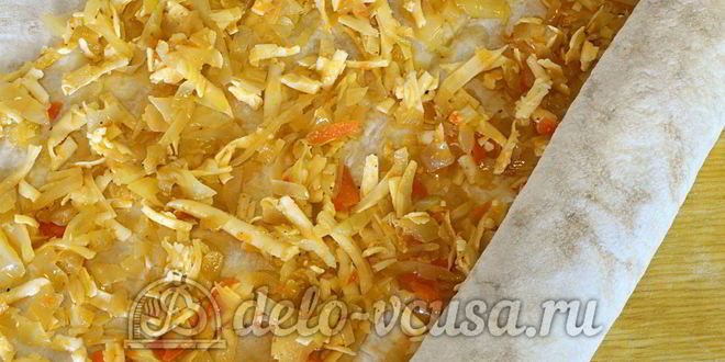 Рецепт лаваша с капустой в духовке