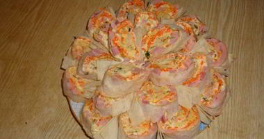 Рецепт Лаваша с корейской морковкой и ветчиной