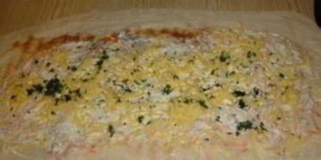 Рецепт лаваша с корейской морковкой и ветчиной