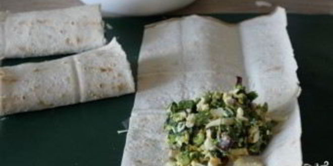 Рецепт лаваша с луком и яйцом