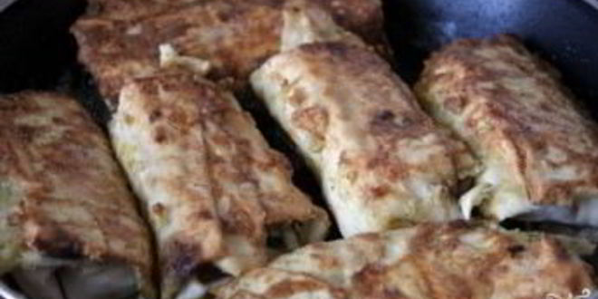 Рецепт лаваша с луком и яйцом