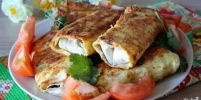 Рецепт лаваша с луком и яйцом