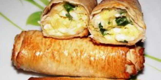 Рецепт лаваша с луком