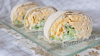 Рецепт Лаваша с рыбным паштетом