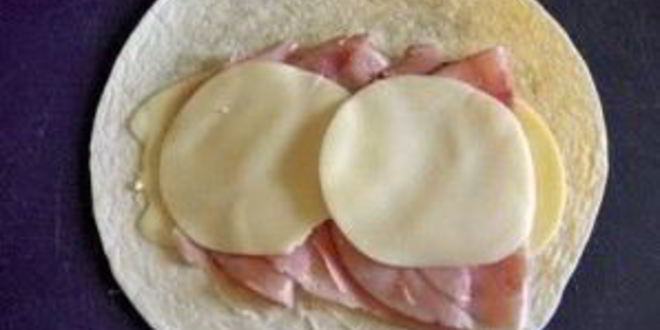 Рецепт лаваша с ветчиной и сыром