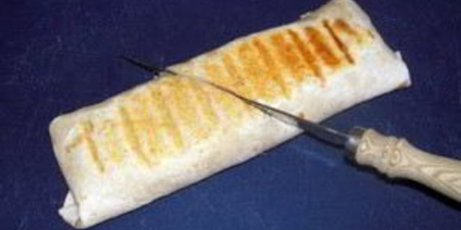 Рецепт лаваша с ветчиной и сыром