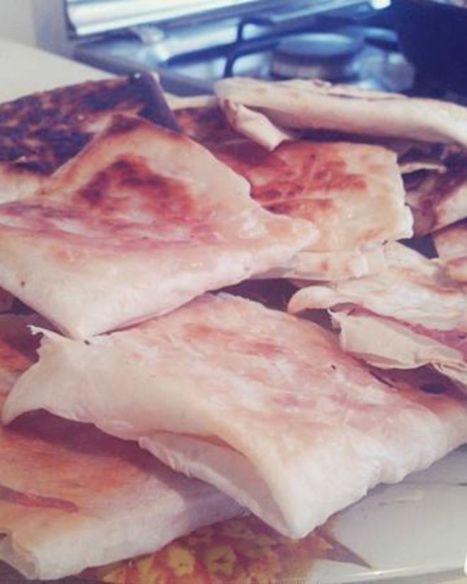 Рецепт лаваша с ветчиной, сыром и зеленью