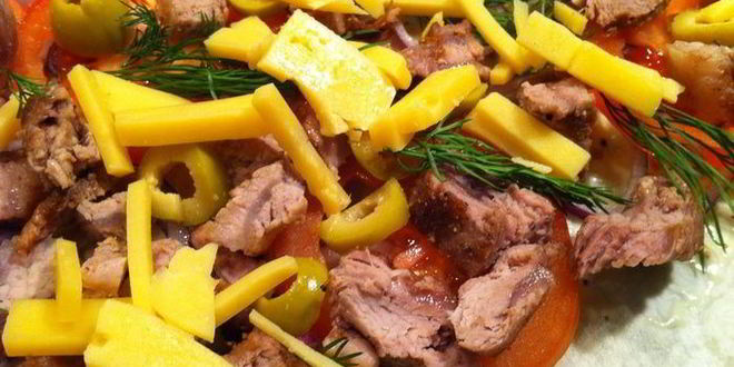 Рецепт мясного лаваша с дымком