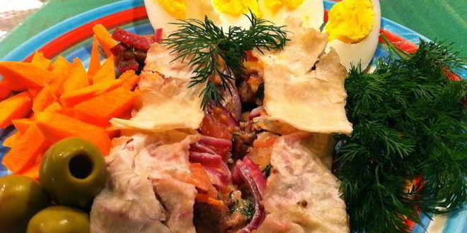 Рецепт мясного лаваша с дымком