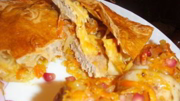 Рецепт Мяса в лаваше в духовке