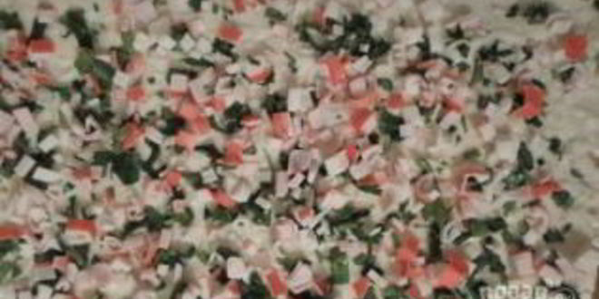 Рецепт обжаренного лаваша с крабовыми палочками