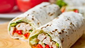 Рецепт Ролла из лаваша с курицей и овощами