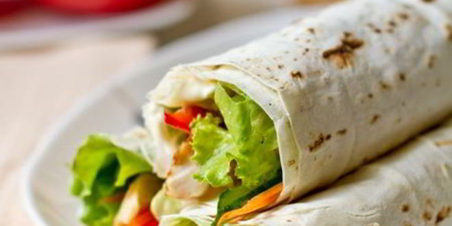 Рецепт ролла из лаваша с курицей и овощами