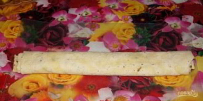 Рецепт рулетиков из лаваша с чесноком
