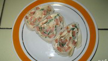 Рецепт Рулетиков из лаваша с рыбой