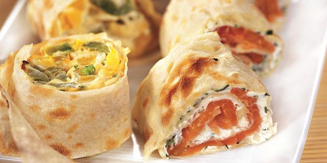 Рецепт Рулетов из лаваша с разными начинками