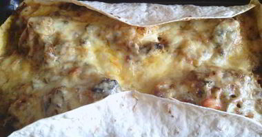 Рецепт Рыбного филе на овощной подушке в лаваше