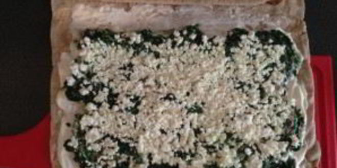 Рецепт шпината в лаваше