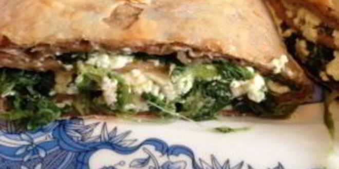 Рецепт шпината в лаваше