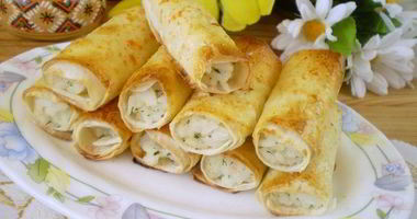 Рецепт Трубочек из лаваша, запеченные в духовке