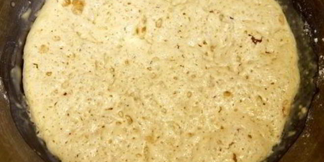 Рецепт фокаччи из гречневой муки с персиками