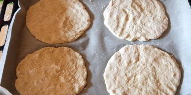 Рецепт фокаччи из гречневой муки с персиками