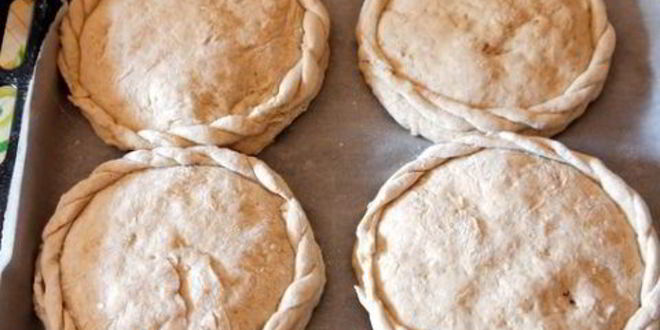 Рецепт фокаччи из гречневой муки с персиками